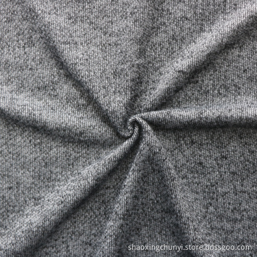 High Quality Comfortable Good Breathability Cationic Dyed Knitted Loose French Terry Fabric For Early Autumn Garment/Suit